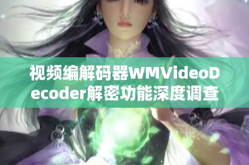 视频编解码器WMVideoDecoder解密功能深度调查