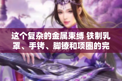 这个复杂的金属束缚 铁制乳罩、手铐、脚镣和项圈的完整套装