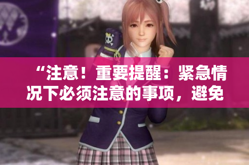 “注意！重要提醒：紧急情况下必须注意的事项，避免发生意外！”