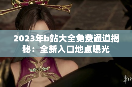 2023年b站大全免费通道揭秘：全新入口地点曝光