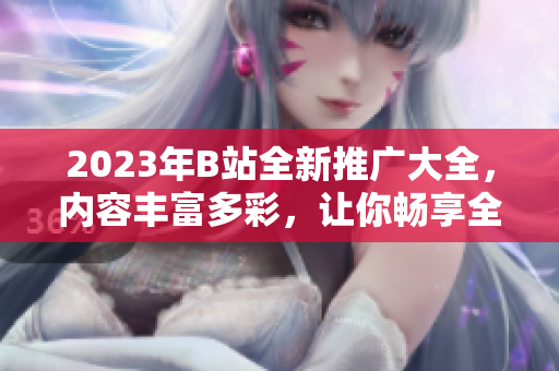 2023年B站全新推广大全，内容丰富多彩，让你畅享全新视听盛宴