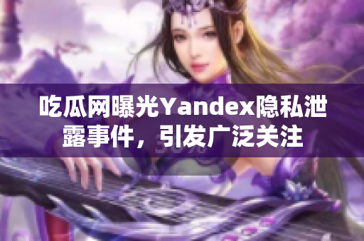 吃瓜网曝光Yandex隐私泄露事件，引发广泛关注